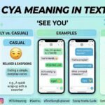 cya meaning in text