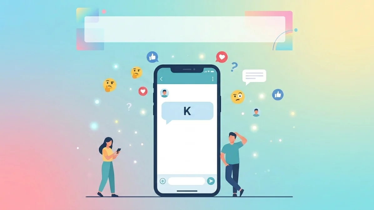 k meaning in text