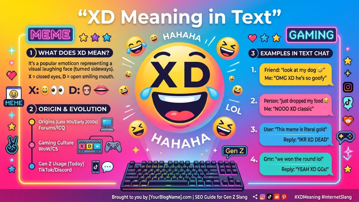 xd meaning in text