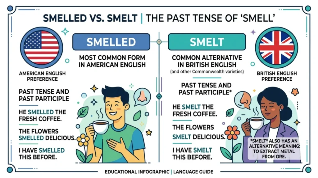 smelled or smelt