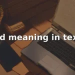bd meaning in text
