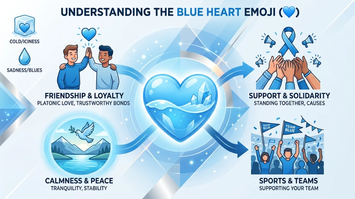 blue heart emoji meaning