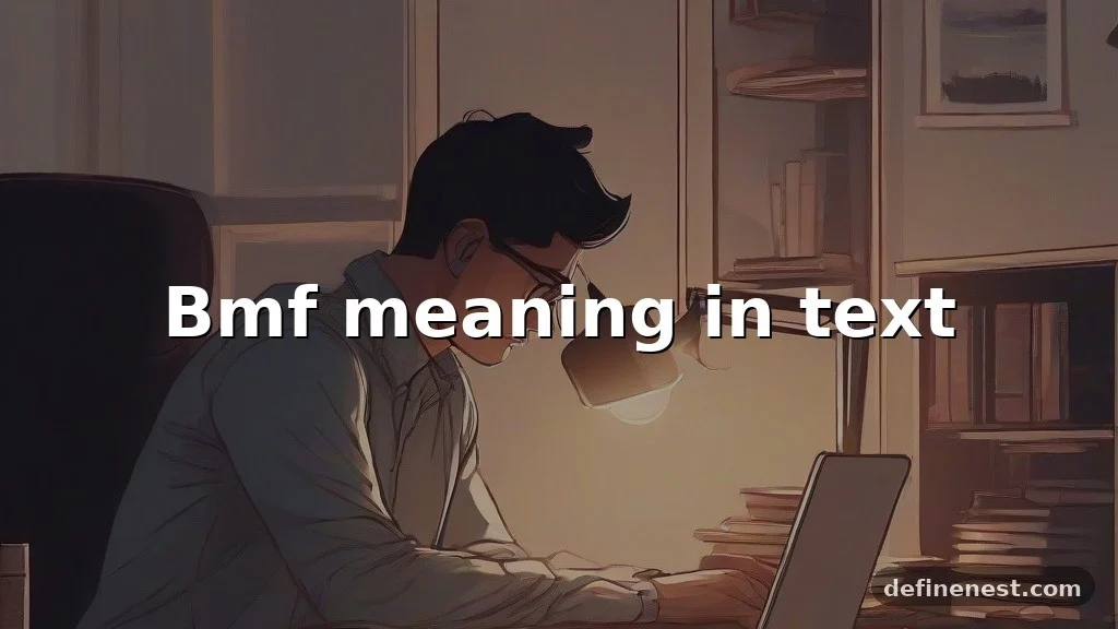 bmf meaning in text