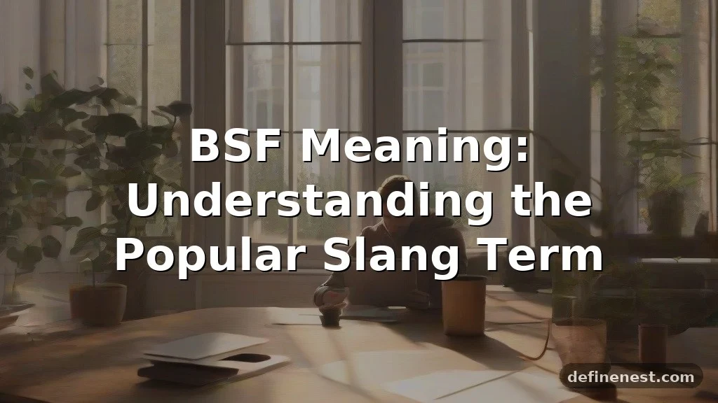 bsf meaning in text