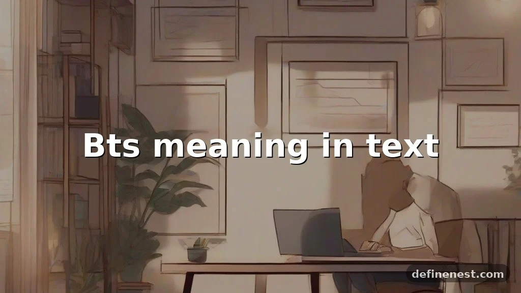 bts meaning in text