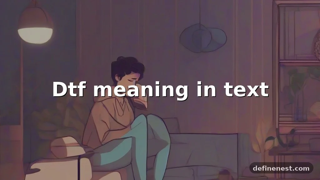 dtf meaning in text