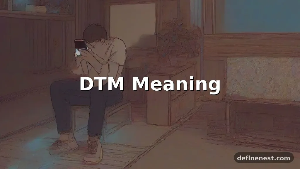 dtm meaning in text