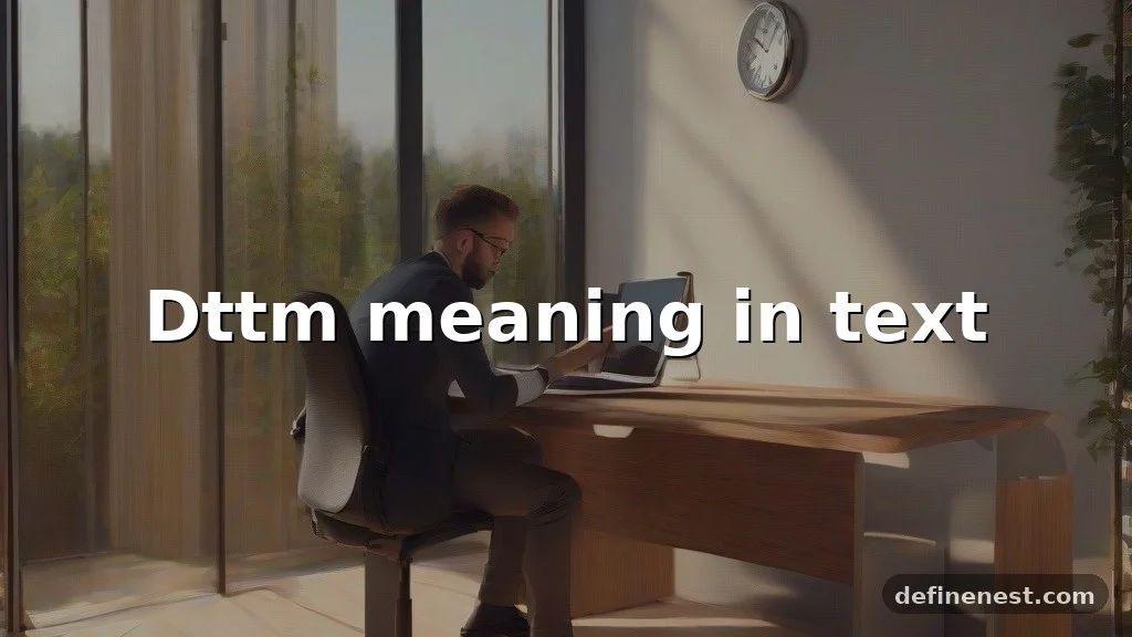 dttm meaning in text