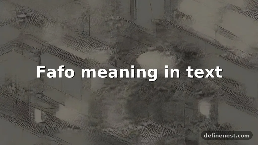 fafo meaning in text