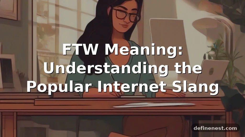 ftw meaning in text