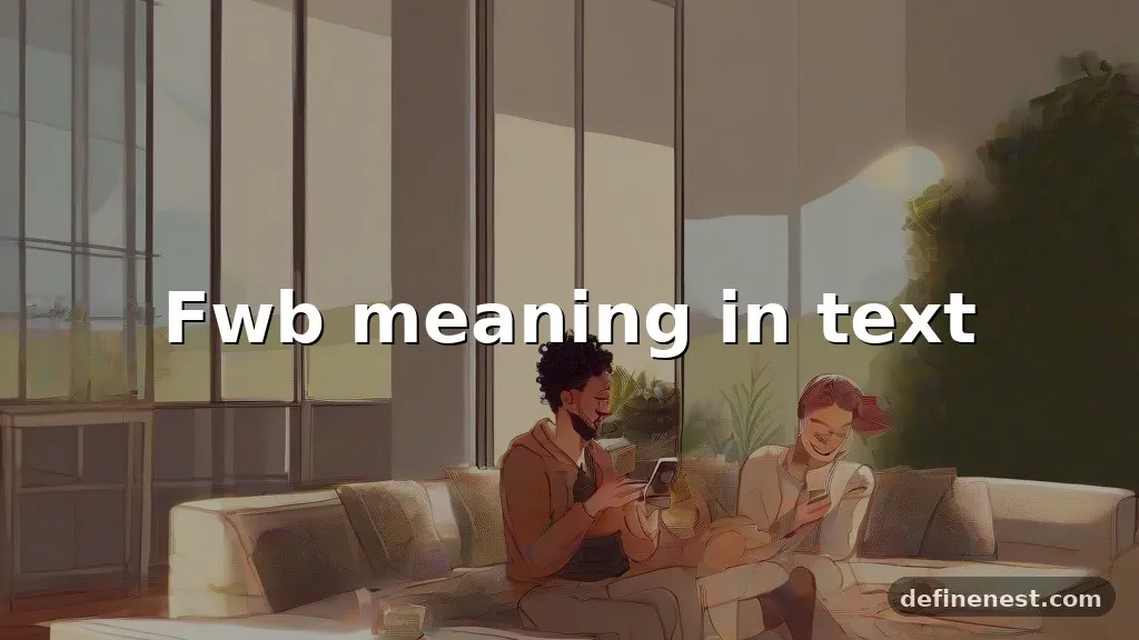fwb meaning in text