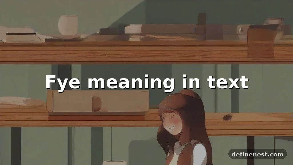 fye meaning in text