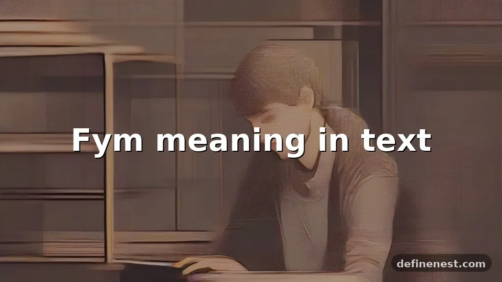fym meaning in text