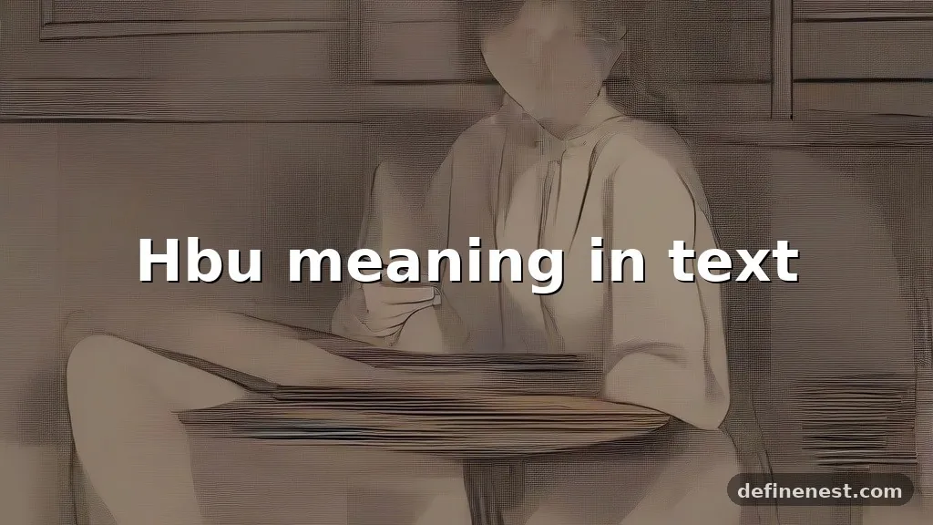 hbu meaning in text