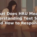 hru meaning in text