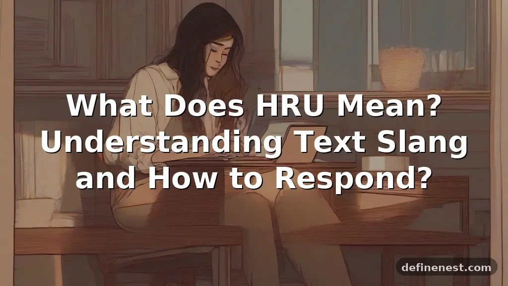 hru meaning in text