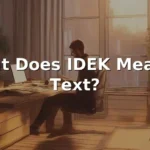 idek meaning in text