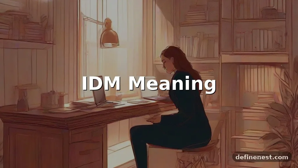 idm meaning in text
