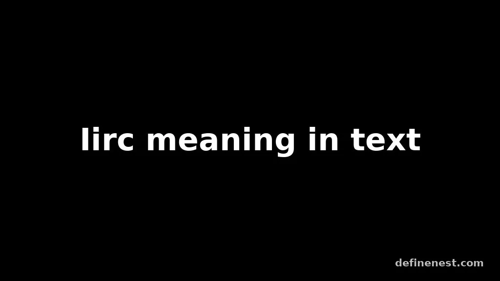 iirc meaning in text