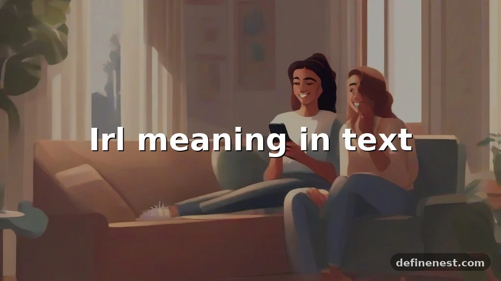 irl meaning in text