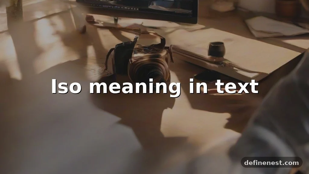 iso meaning in text