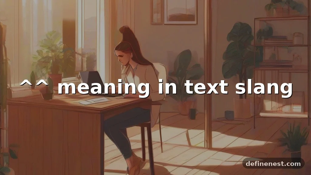 ^^ meaning in text slang