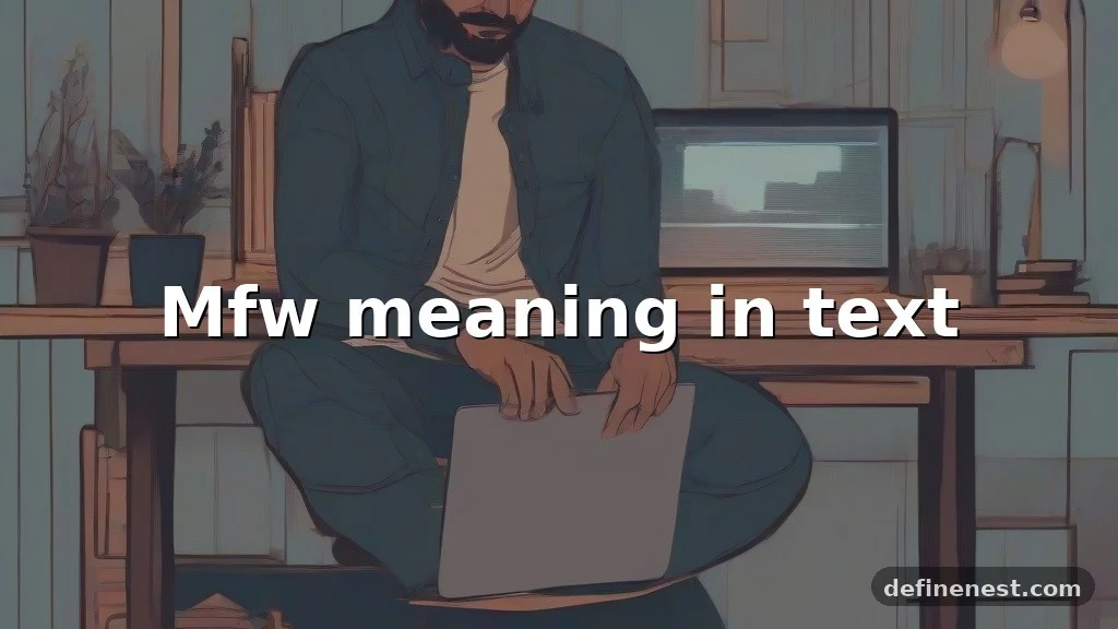 mfw meaning in text