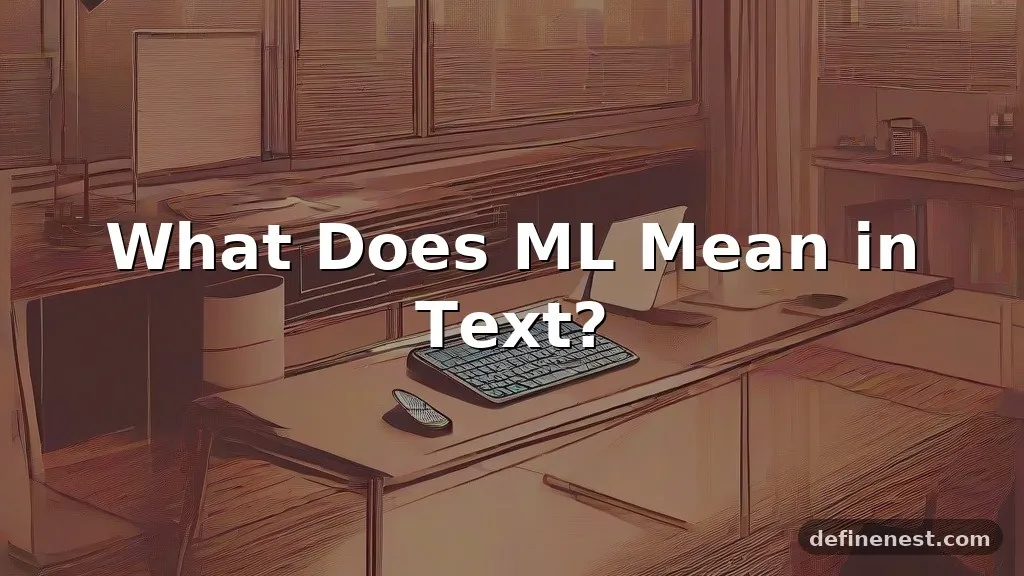 ml meaning in text