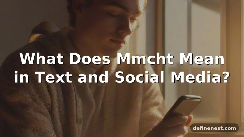 mmcht meaning in text