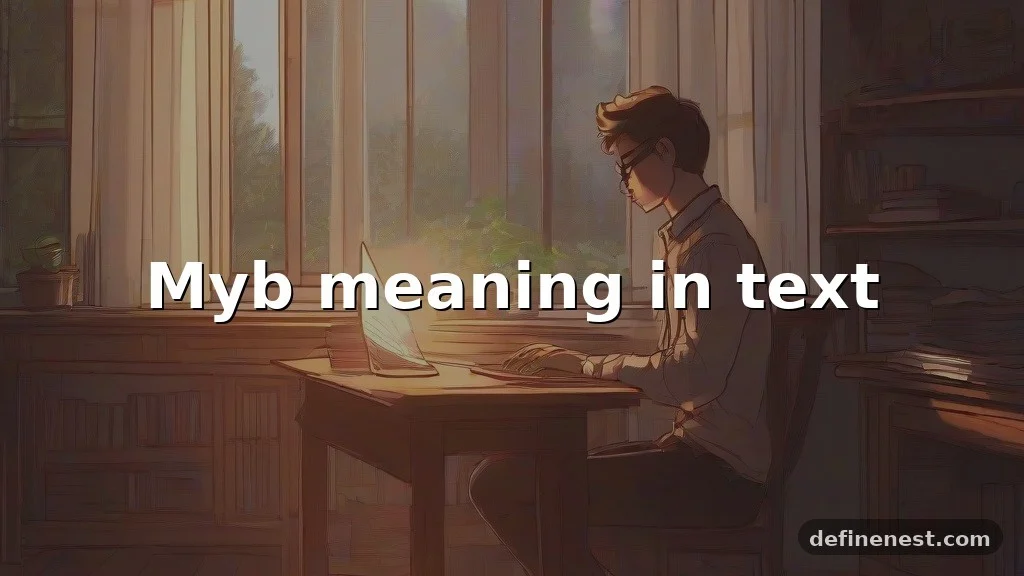 myb meaning in text