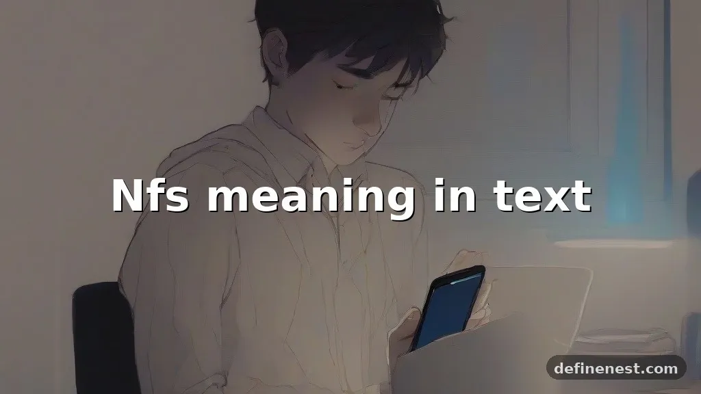 nfs meaning in text