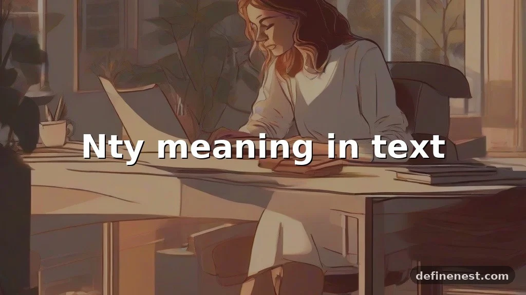 nty meaning in text