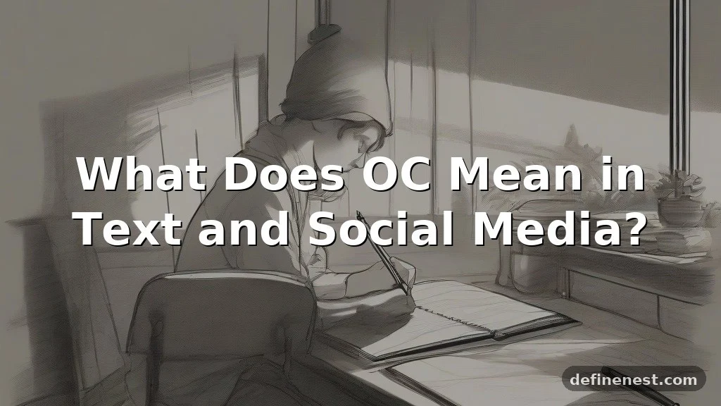 oc meaning in text