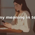 omy meaning in text