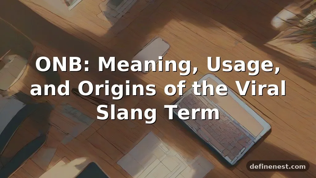 onb meaning in text
