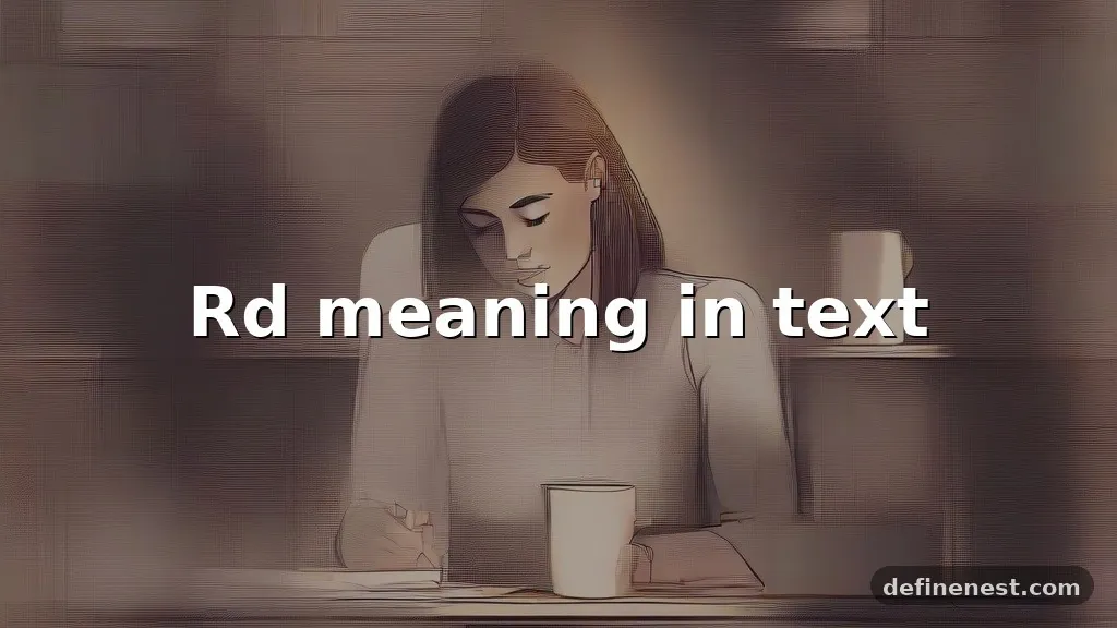 rd meaning in text