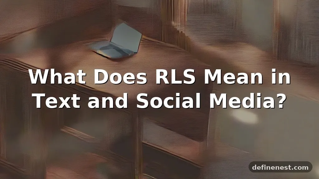 rls meaning in text