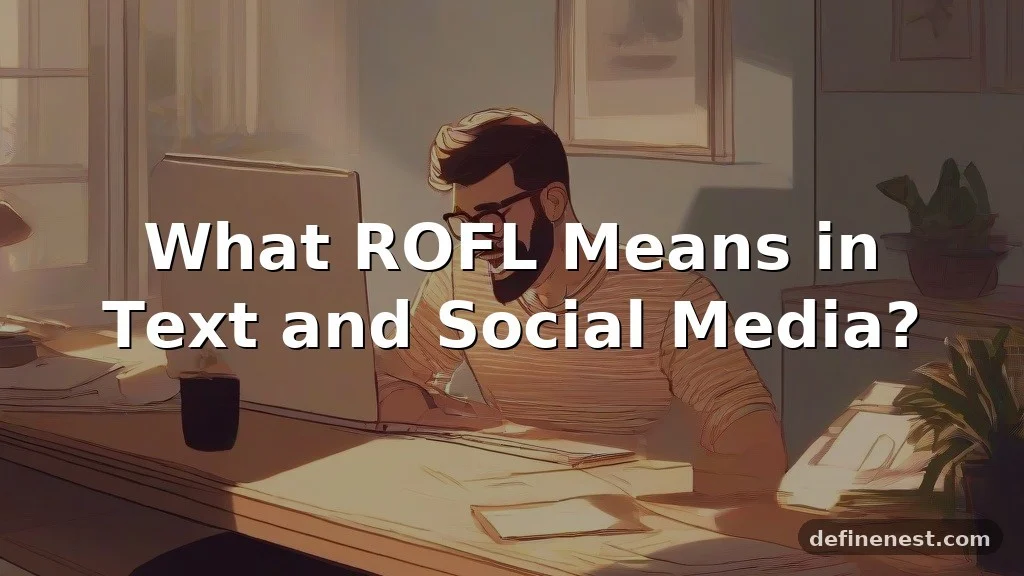 rofl meaning in text