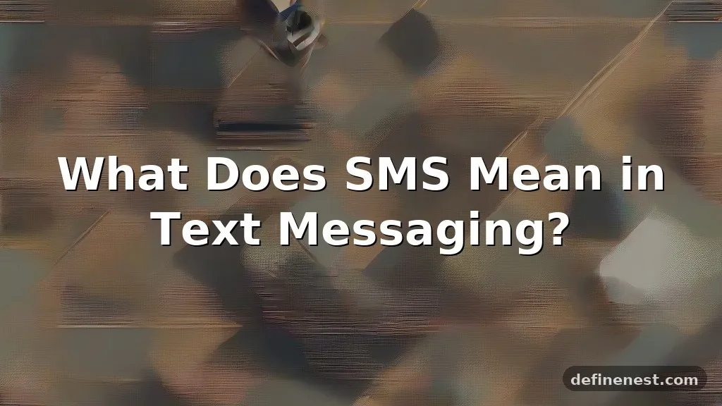 sms meaning in text