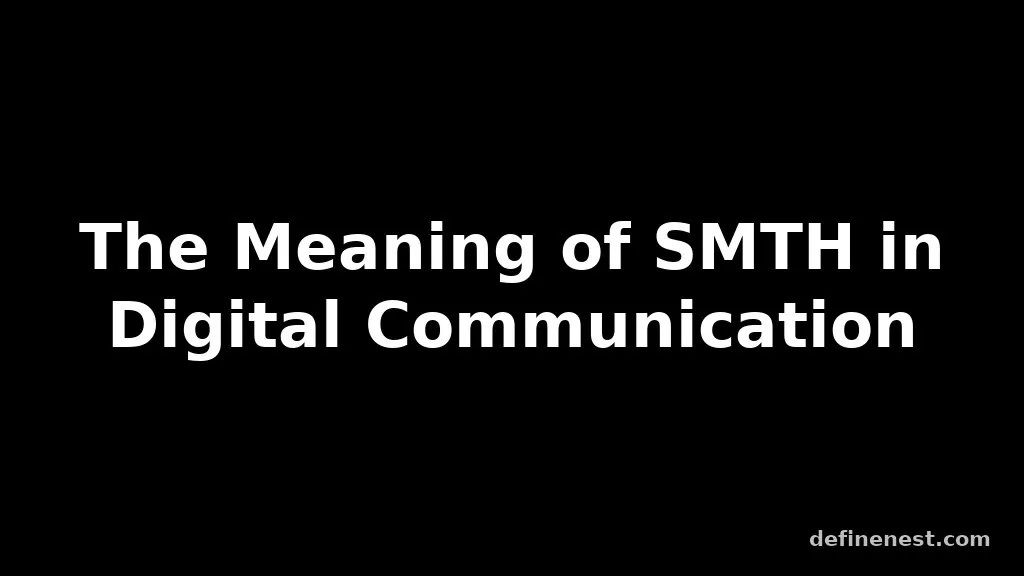 smth meaning in text