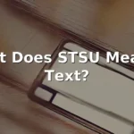 stsu meaning in text