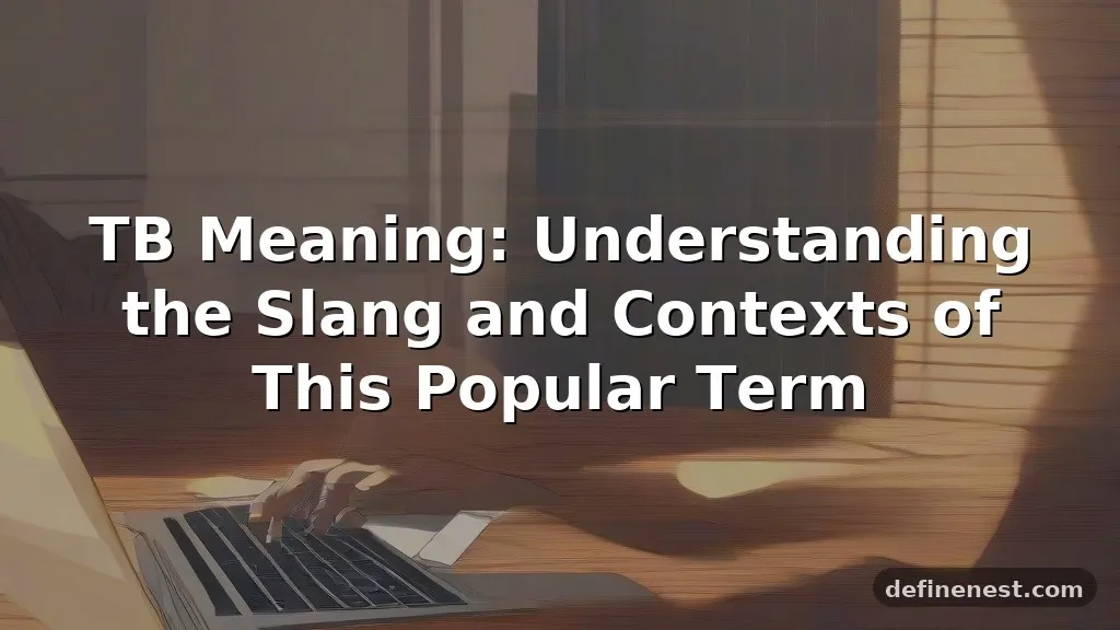tb meaning in text
