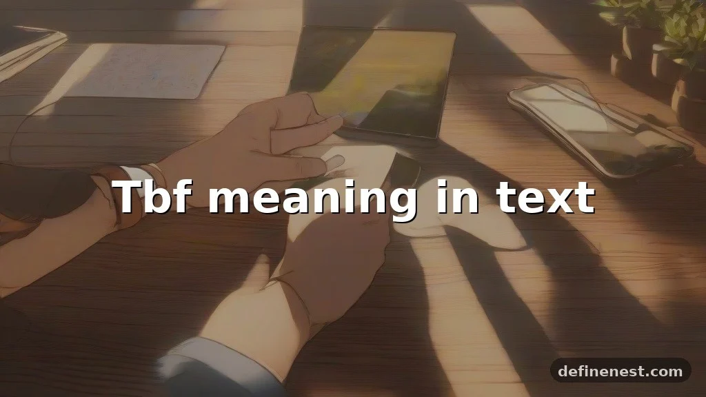tbf meaning in text