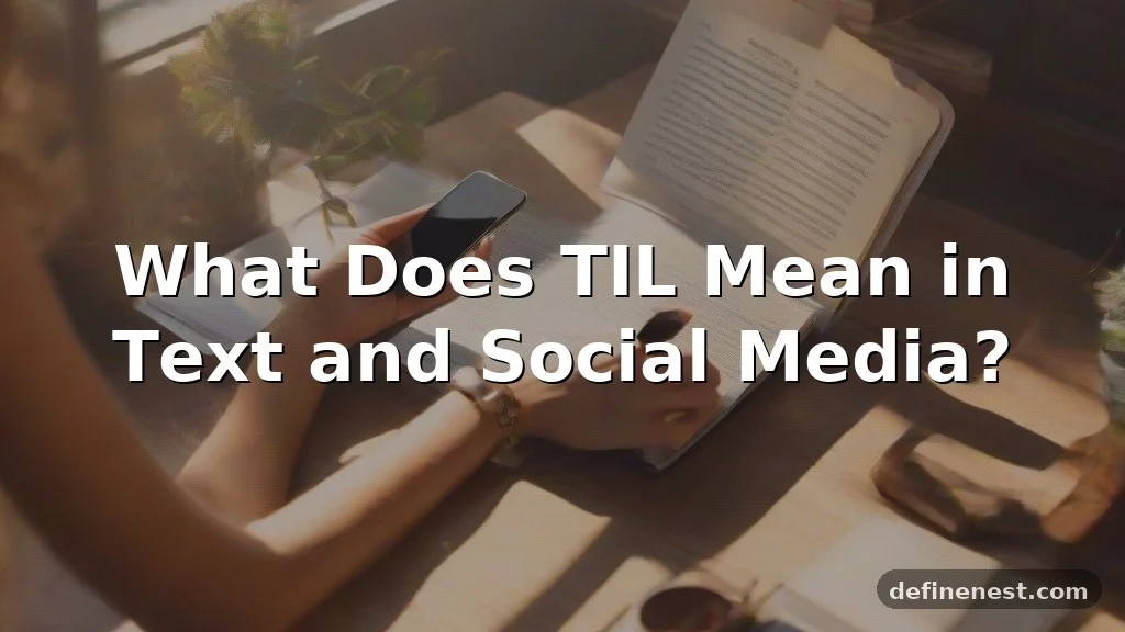 til meaning in text