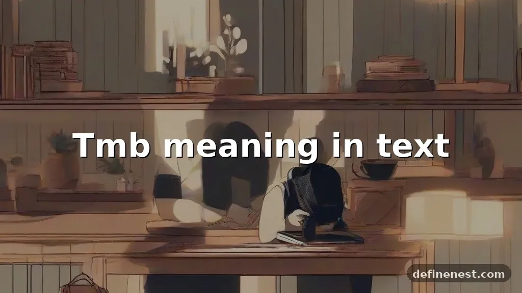 tmb meaning in text