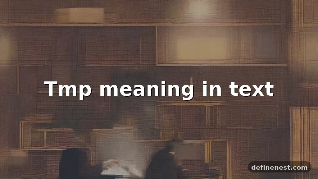 tmp meaning in text