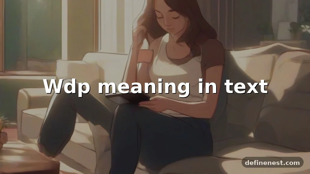 wdp meaning in text