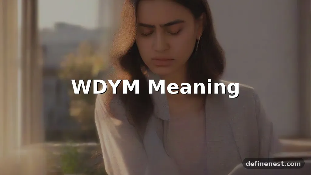 wdym meaning in text