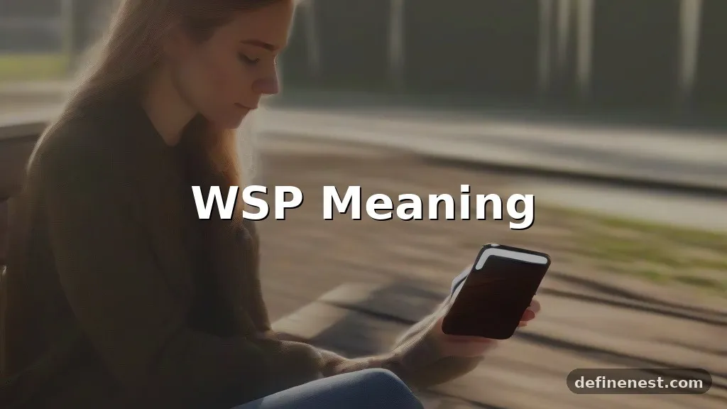 wsp meaning in text