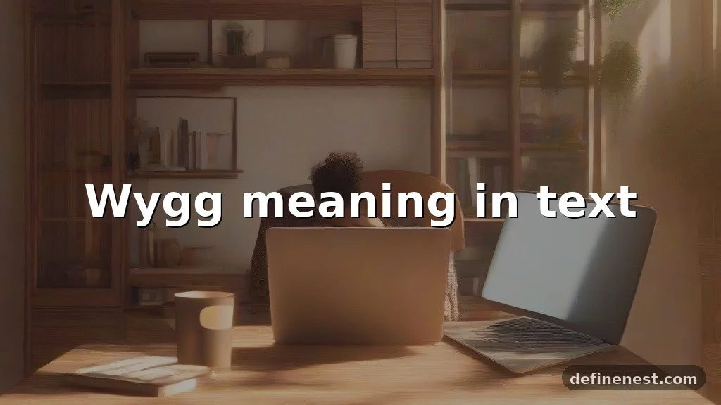 wygg meaning in text